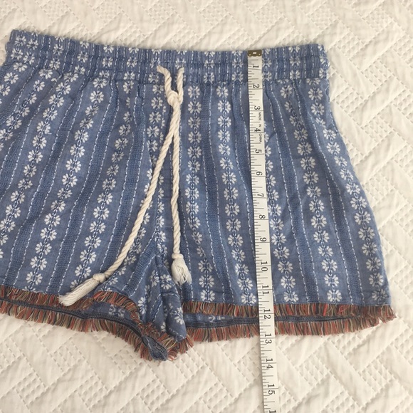 Mossimo Blue & White Drawstring Shorts Size M - Picture 10 of 11